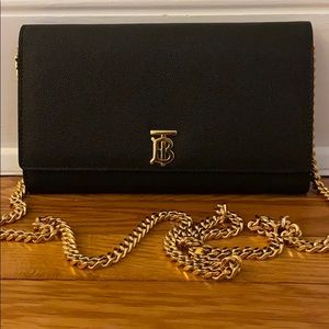 Burberry Thomas Burberry Runway Bag w/ Gold Chain